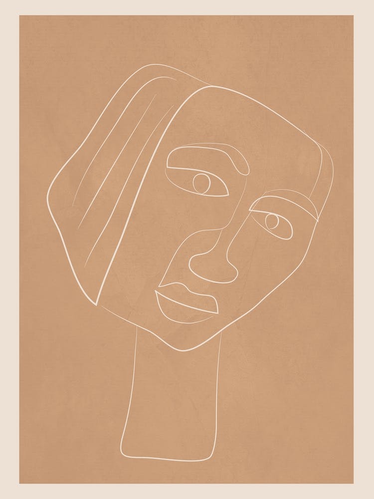 Abstract Face Line Art 1