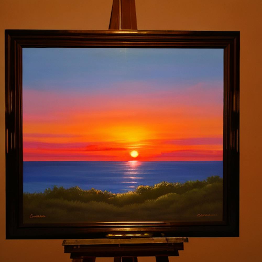 Painting Of A Sunset 575905132