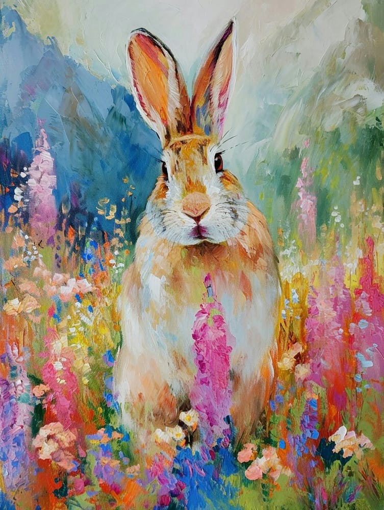 Himalayan Rabbit Painting 1