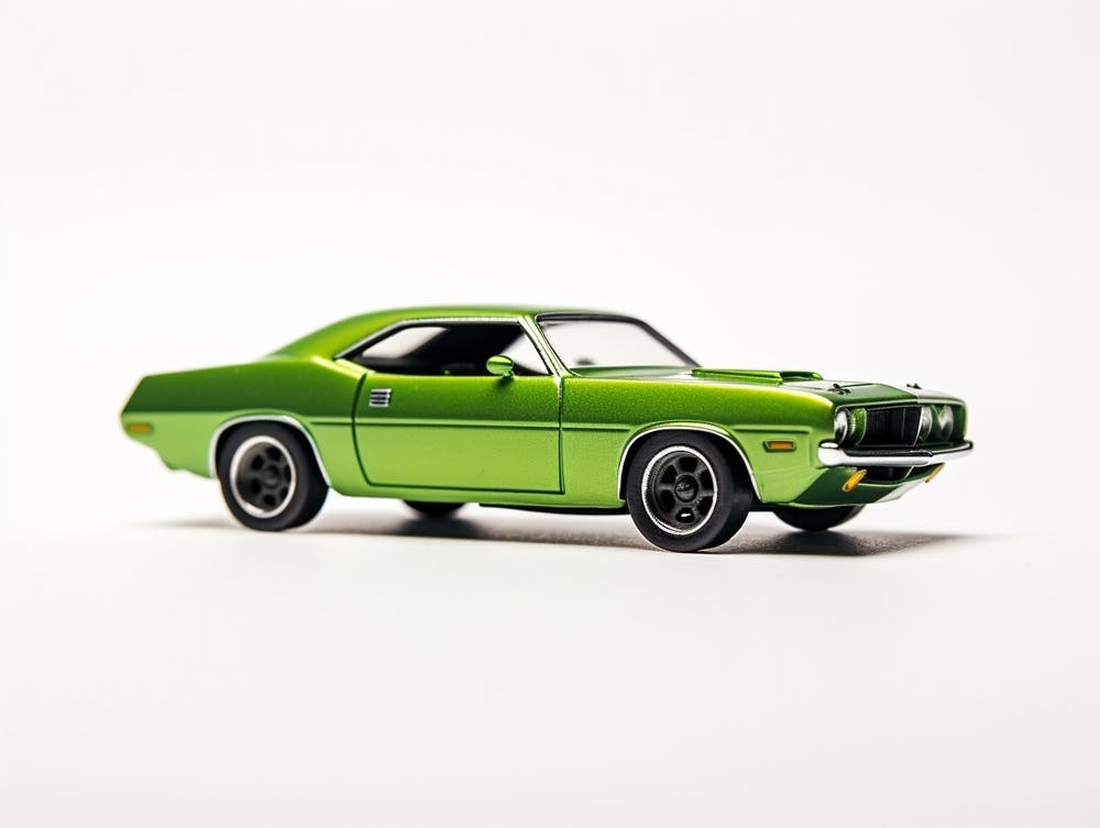 Toy Car 70 Plymouth Barracuda Green