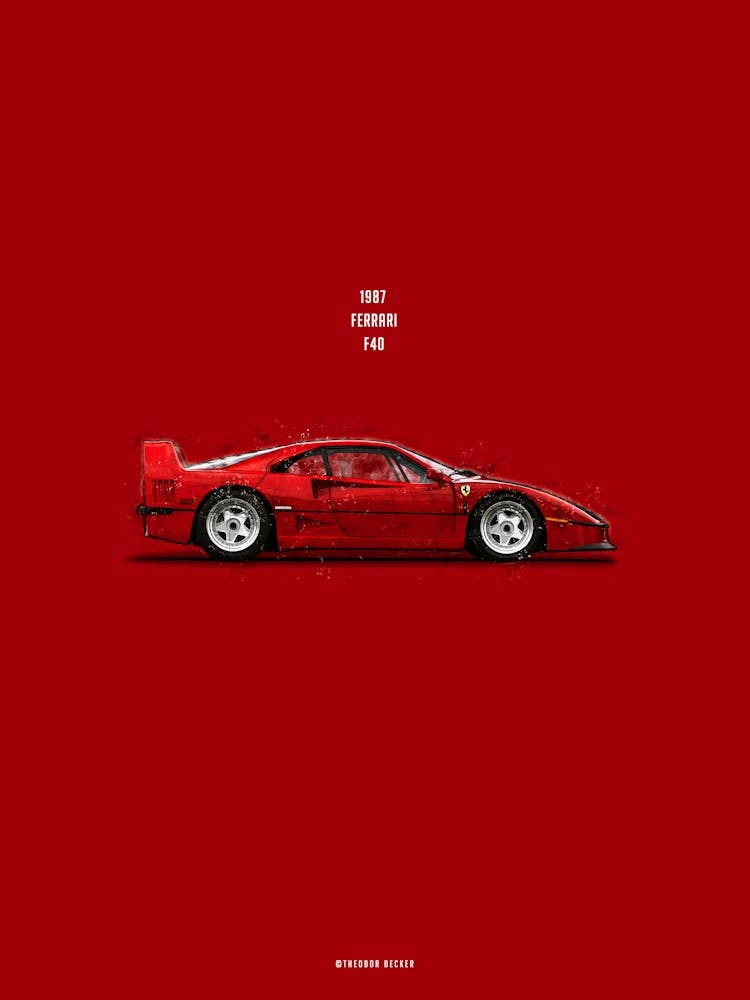 Cars in Colors, Ferrari F40