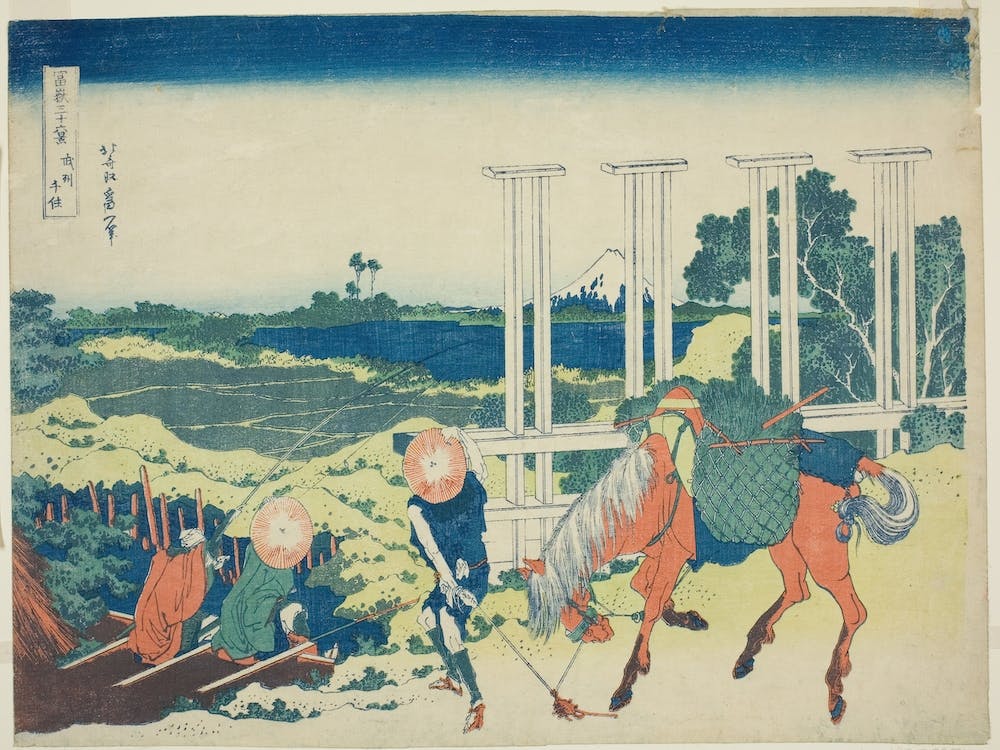 Thirty Six Views Of Mount Fuji, Katsushika Hokusai 11