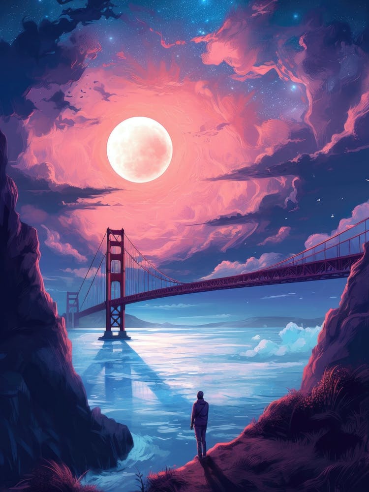Golden Gate Bridge Painting