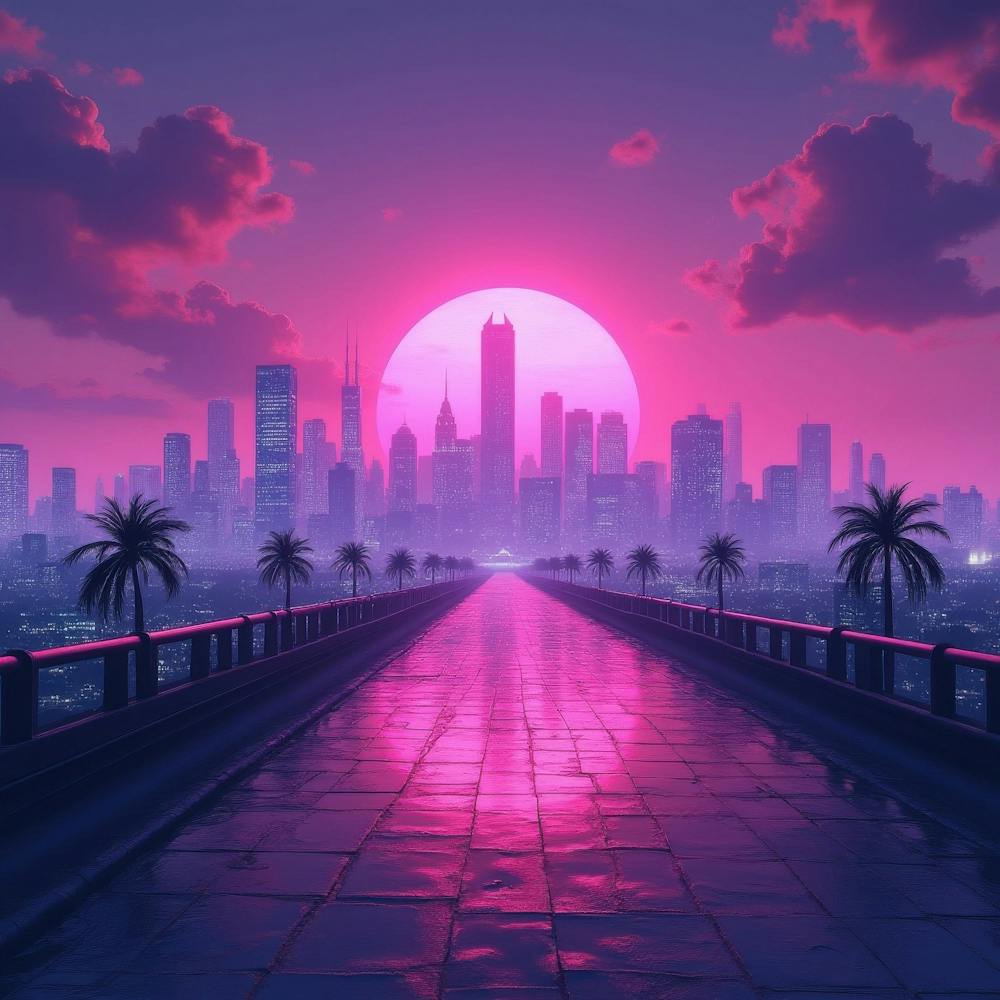 Pink Cityscape