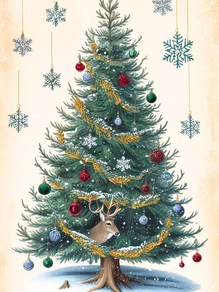 William Morris Christmas Tree 95