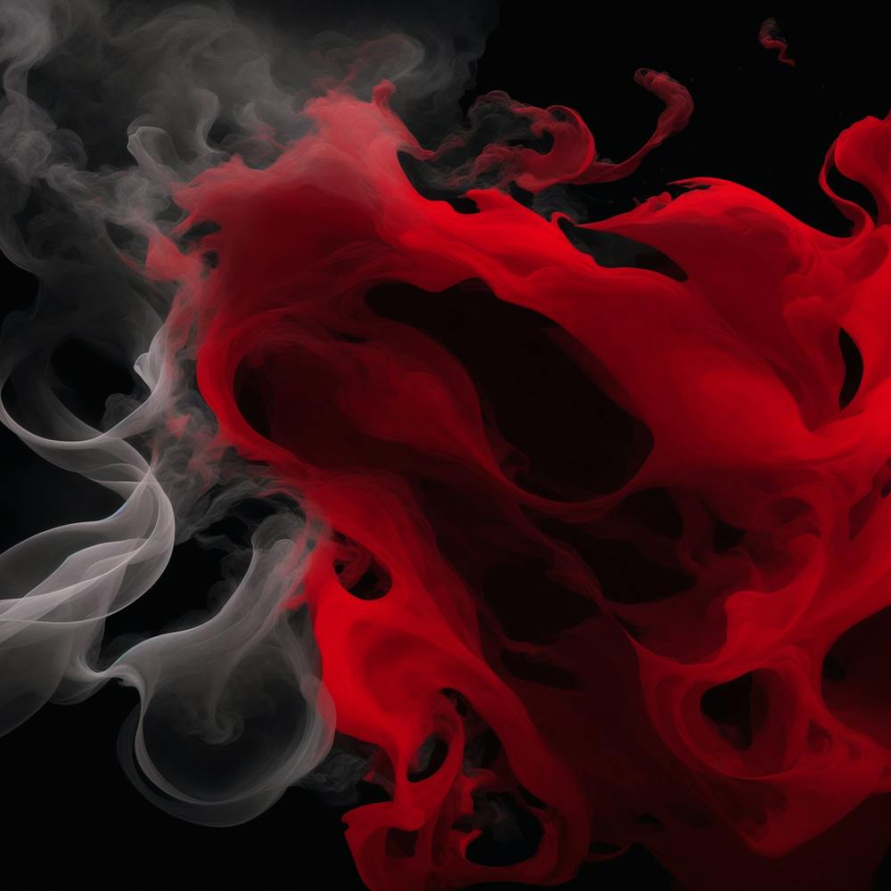 creative Red and Black Smoke