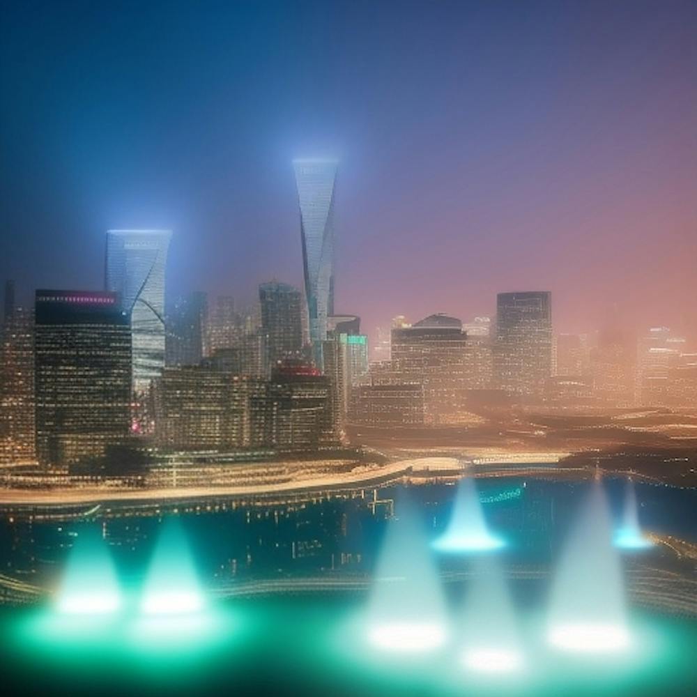 Hong Kong City At Night