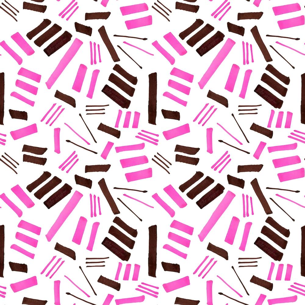 Marks Geometric Abstract 2pink Brown