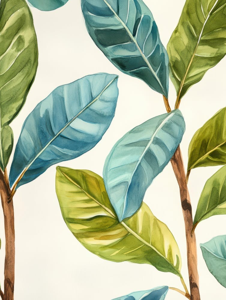 Watercolor Leaves 40