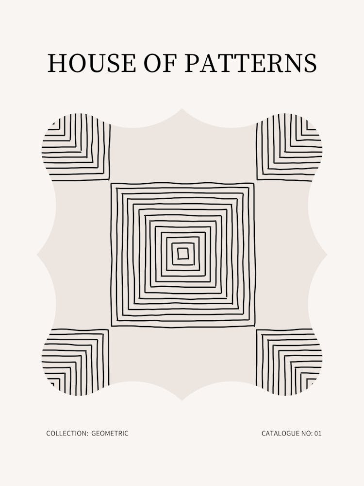 Geometric Pattern Poster 1