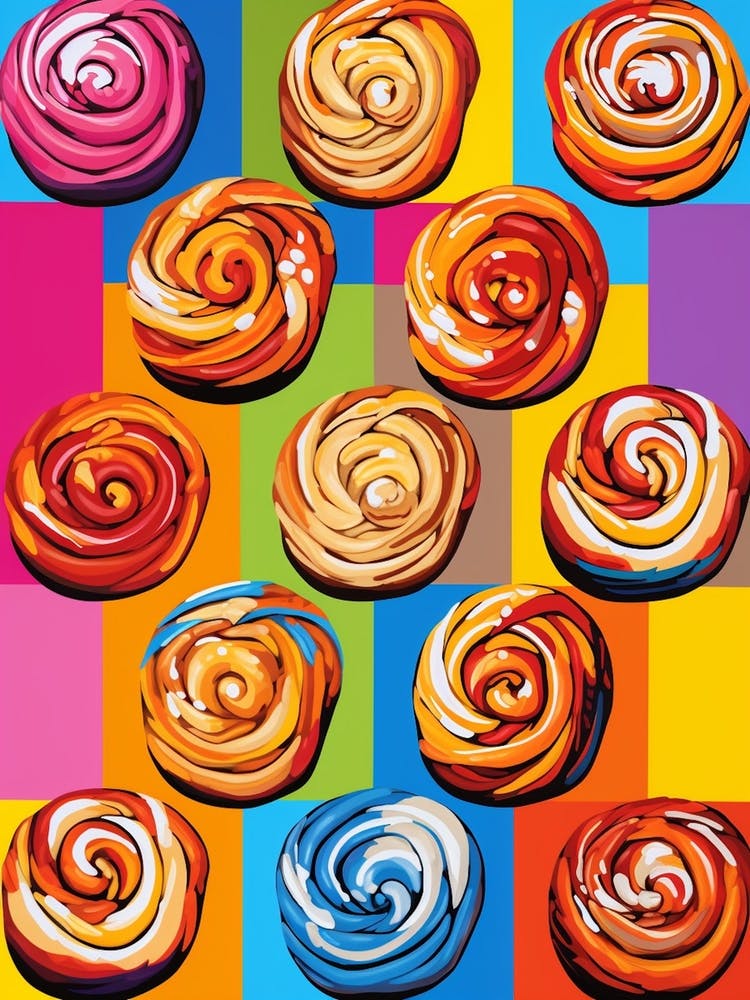 Pop Art Inspired Viennese Swirl 1
