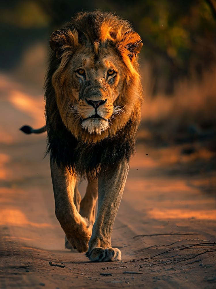 Lion Walking
