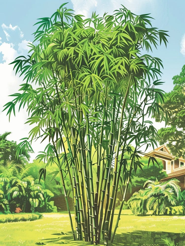 Bamboo Tree Storybook Illustration 2
