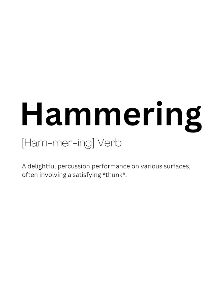 Hammering Definition Meaning