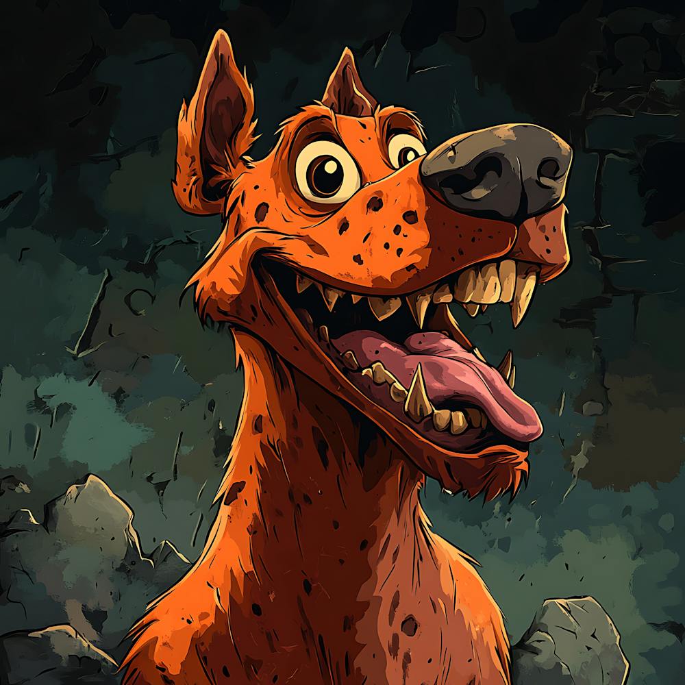 Vintage 80s Nightmarish Dog 2