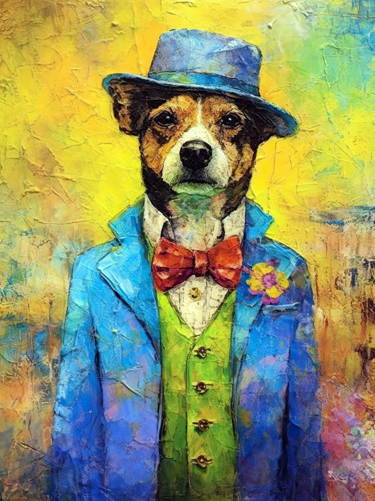 Dogwalk Tails; Stylish Strokes In Oil