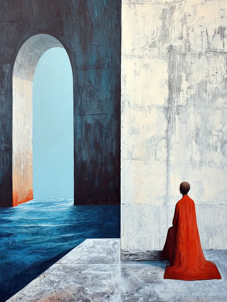 Woman In Red, Minimalism