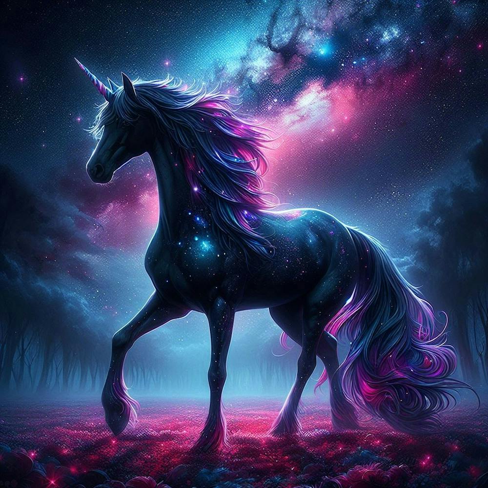Unicorn In The Night Sky2