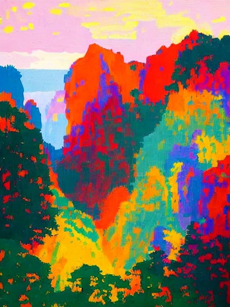 Ao Phang Nga National Park Thailand Abstract Colourful