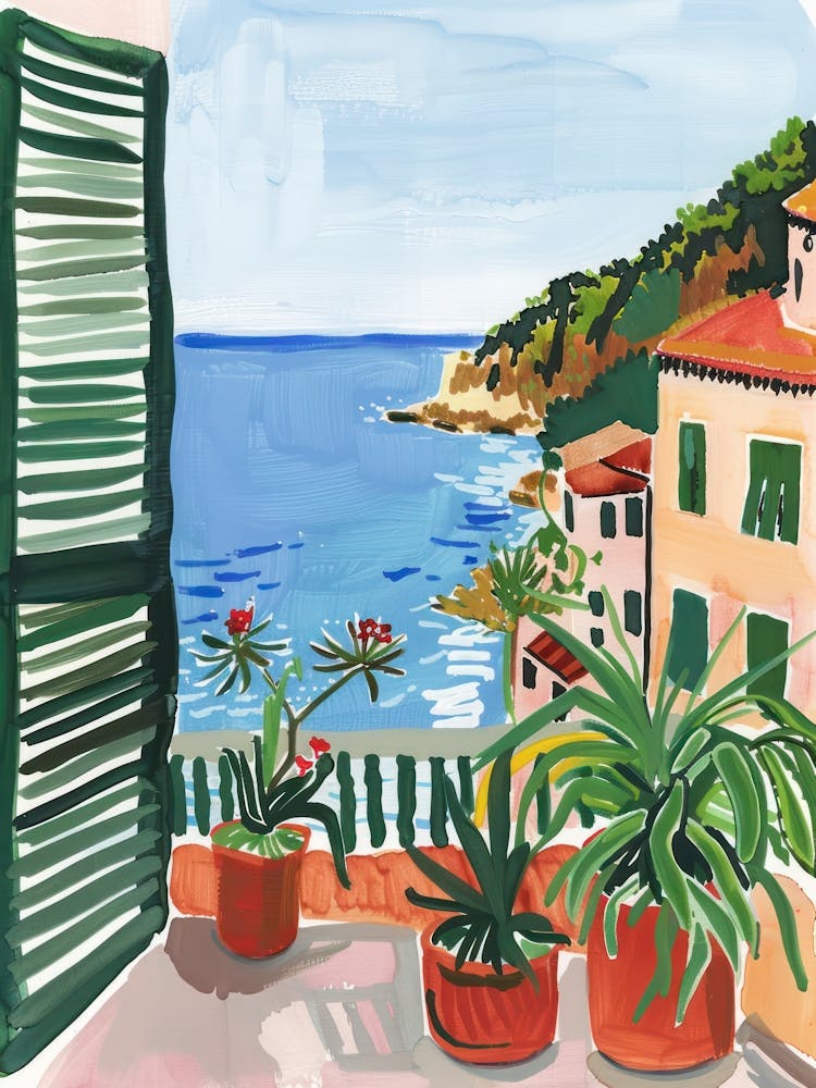 Travel Poster Happy Places Cinqueterre 4