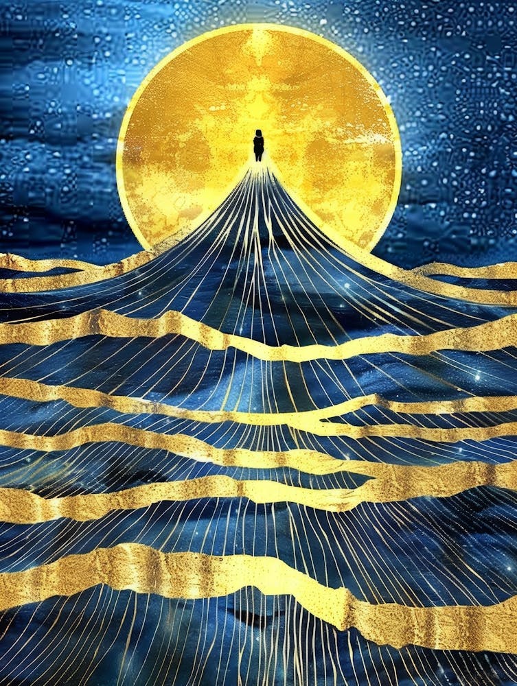 Moon And The Ocean