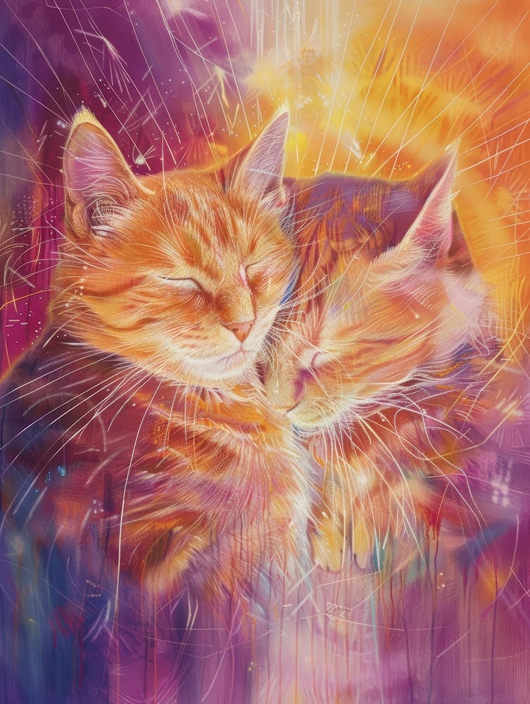Two Cats In Love