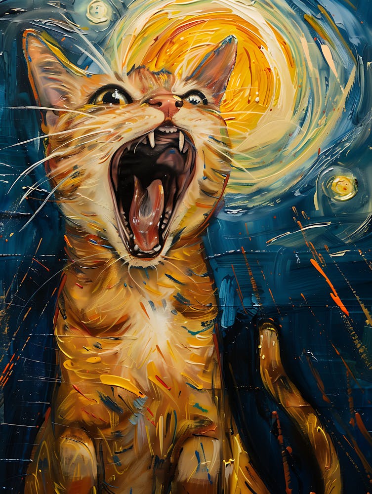 Chat fantastique hurlant 21