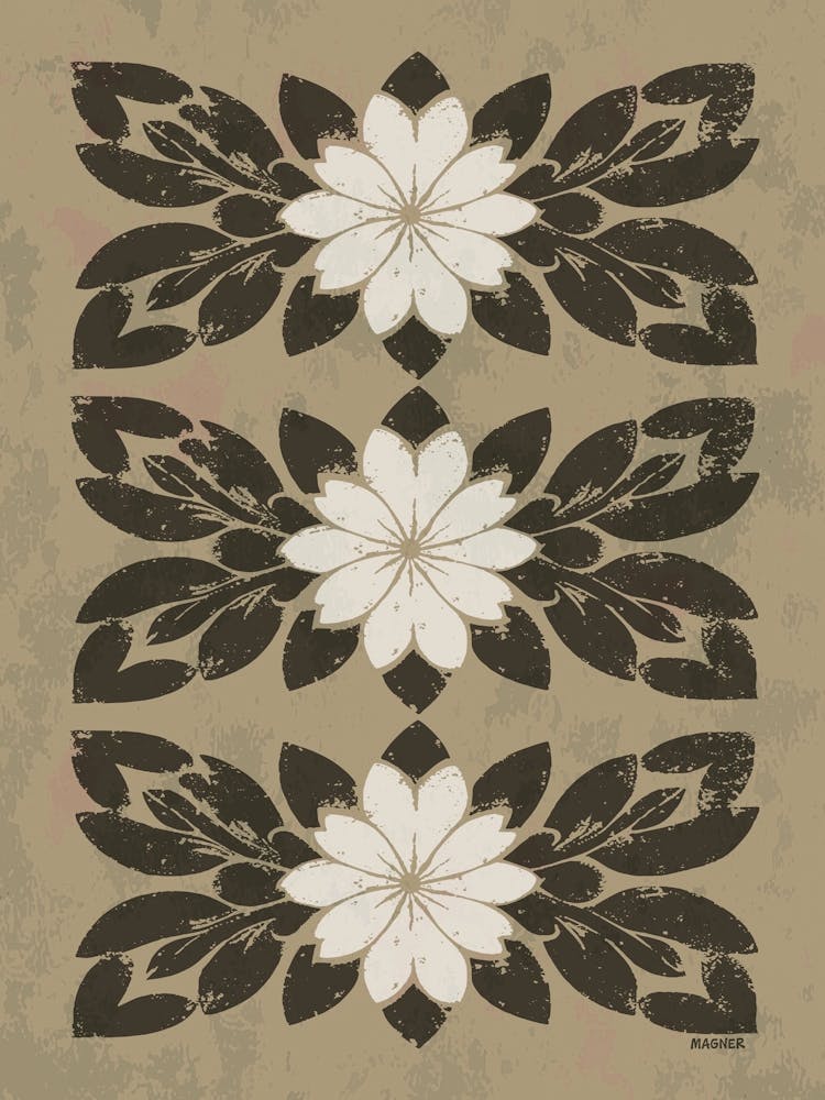 Antique Floral Stencil 2