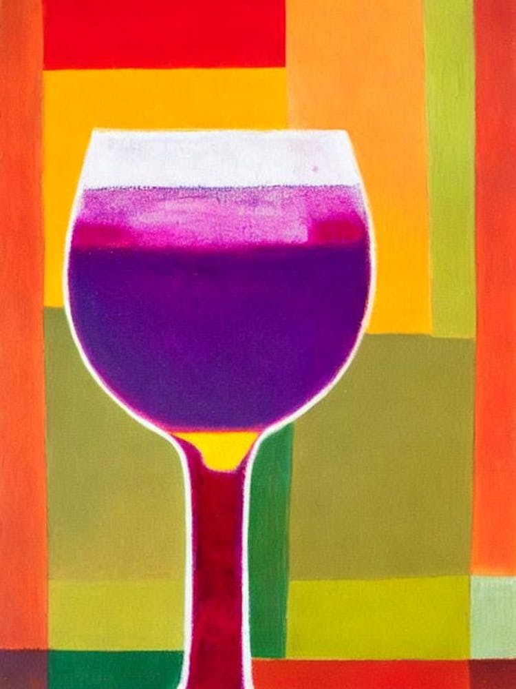 Dirty Shirley Paul Klee Inspired Abstract Cocktail Poster