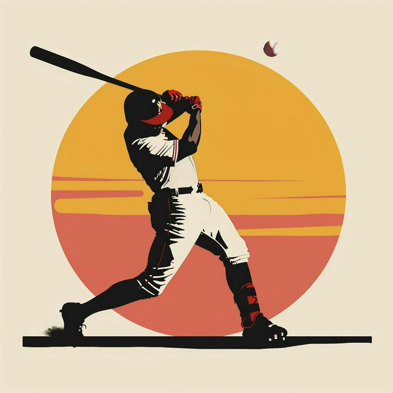 Baseball Player Swinging