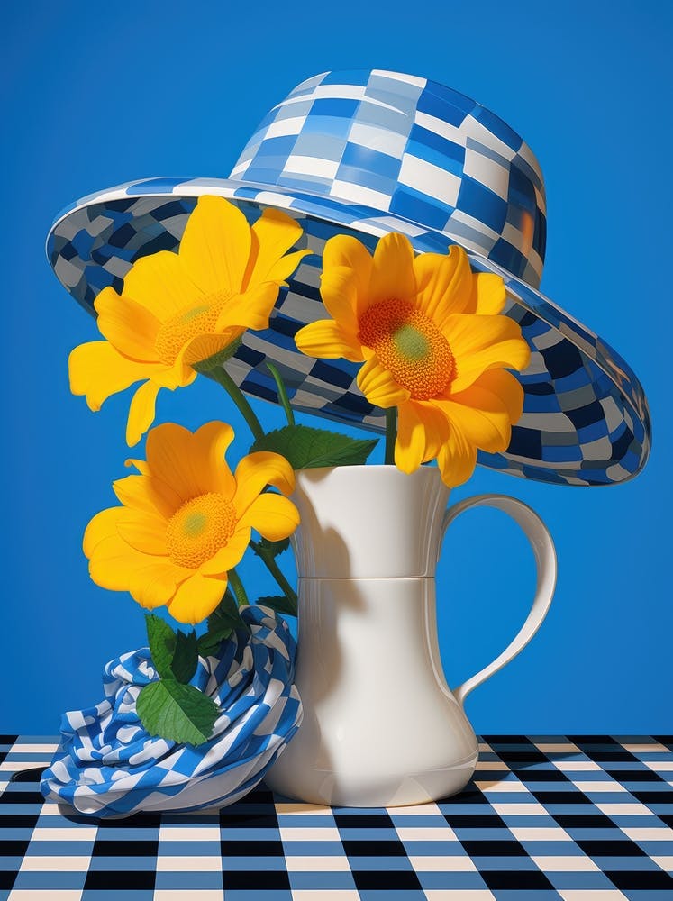 Hat And Flowers