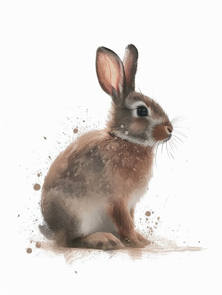 Polish Rabbit Nursery Illustration 3