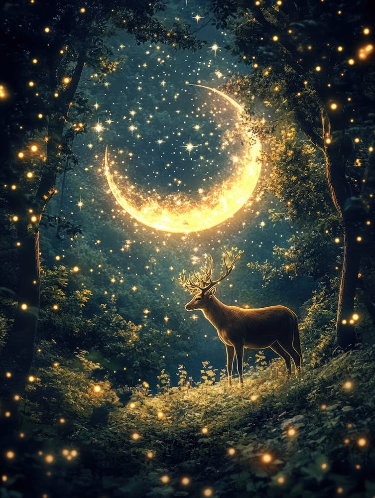 Cerf Dans La Forêt 11
