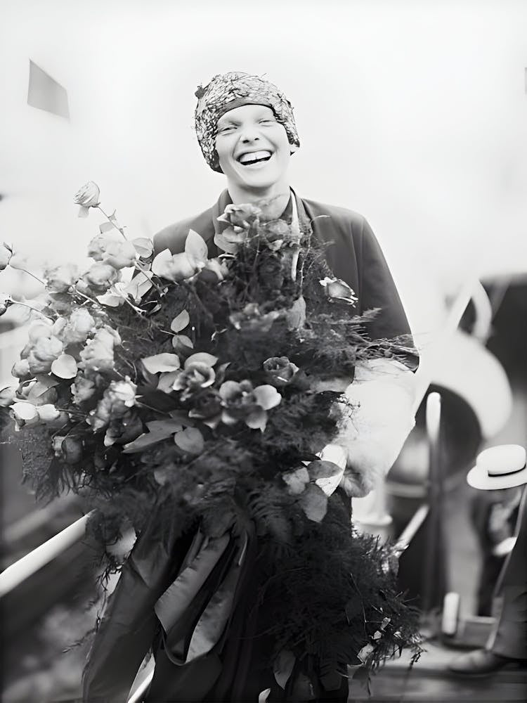 Portrait Of Amelia Earhart