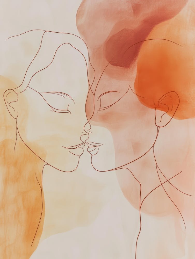 Deux femmes s'embrassant 49