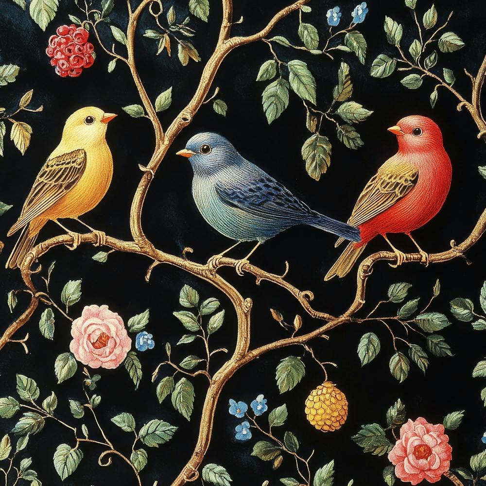 Birds In A Tree Art 10