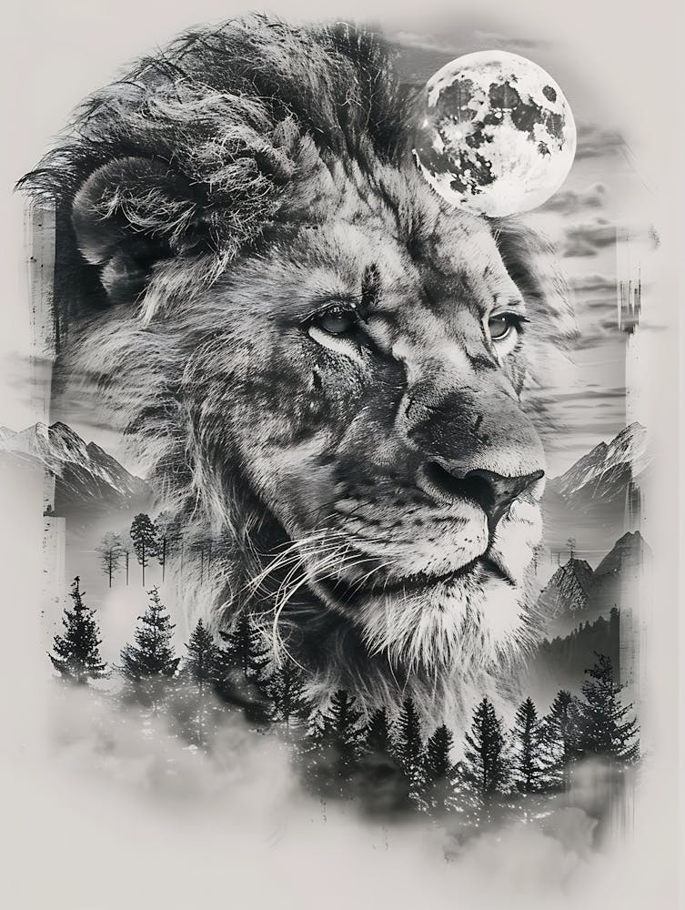 Lion In The Forest 13
