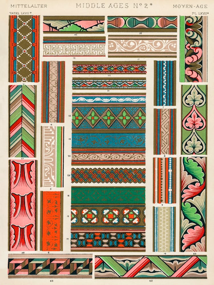 Vintage Pattern Illustration, Owen Jones