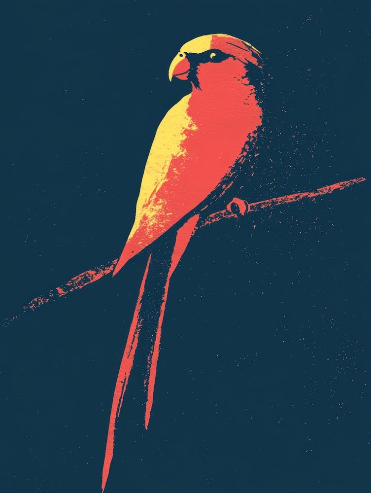 Parrot On A Branch