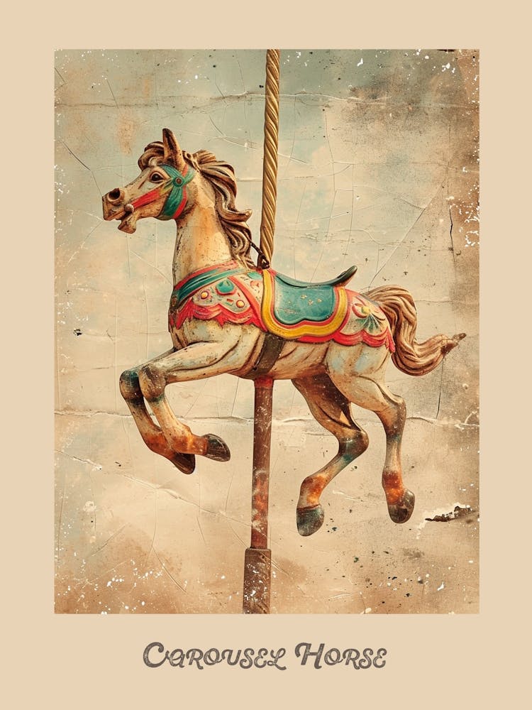 Karussell Vintage-Poster 2
