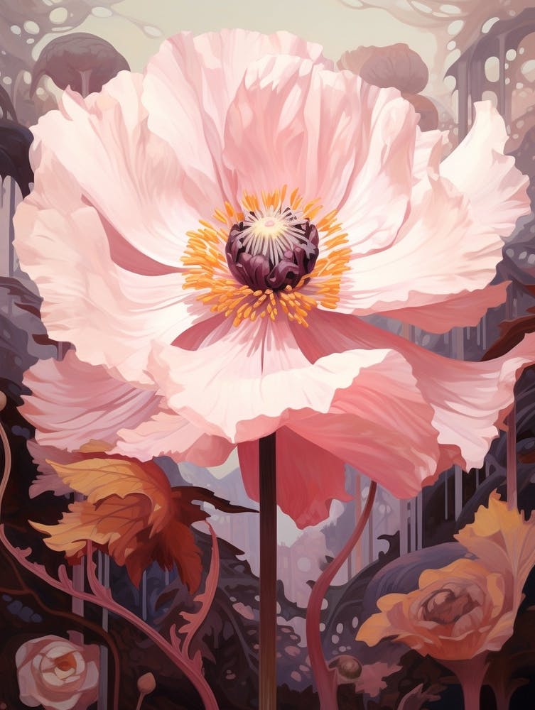 Floral Illustration Poppy 4