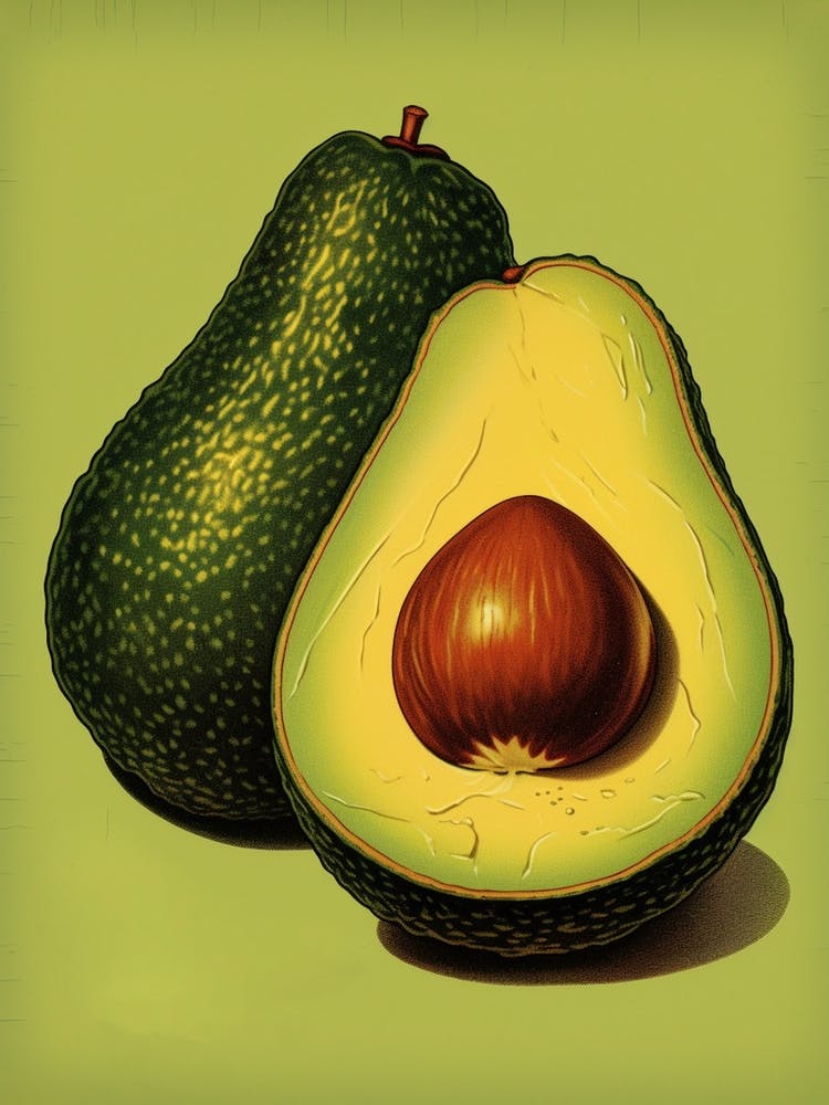 Avocado Vintage-Poster