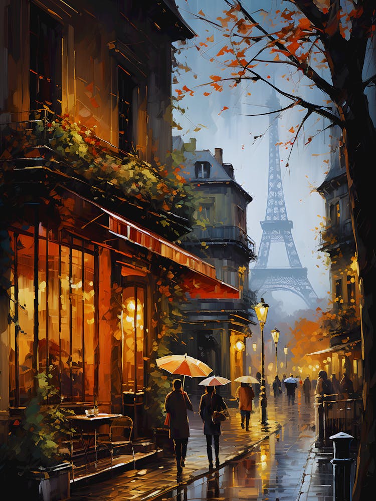 Rainy Day Romance In Paris