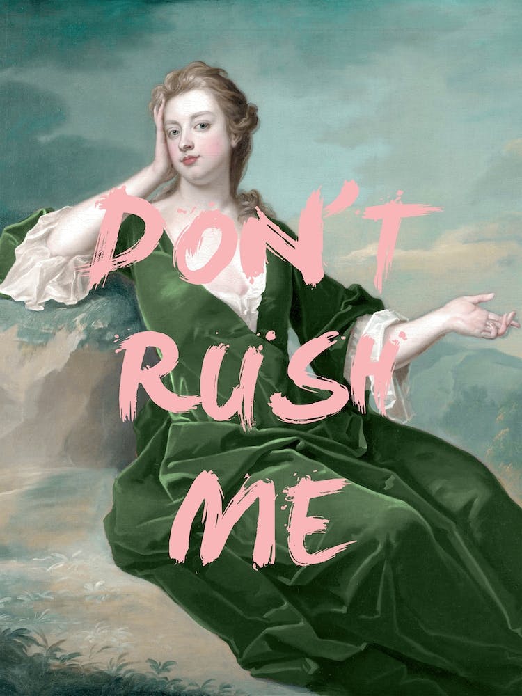 Emerald Green Don't Rush Me Altered Office