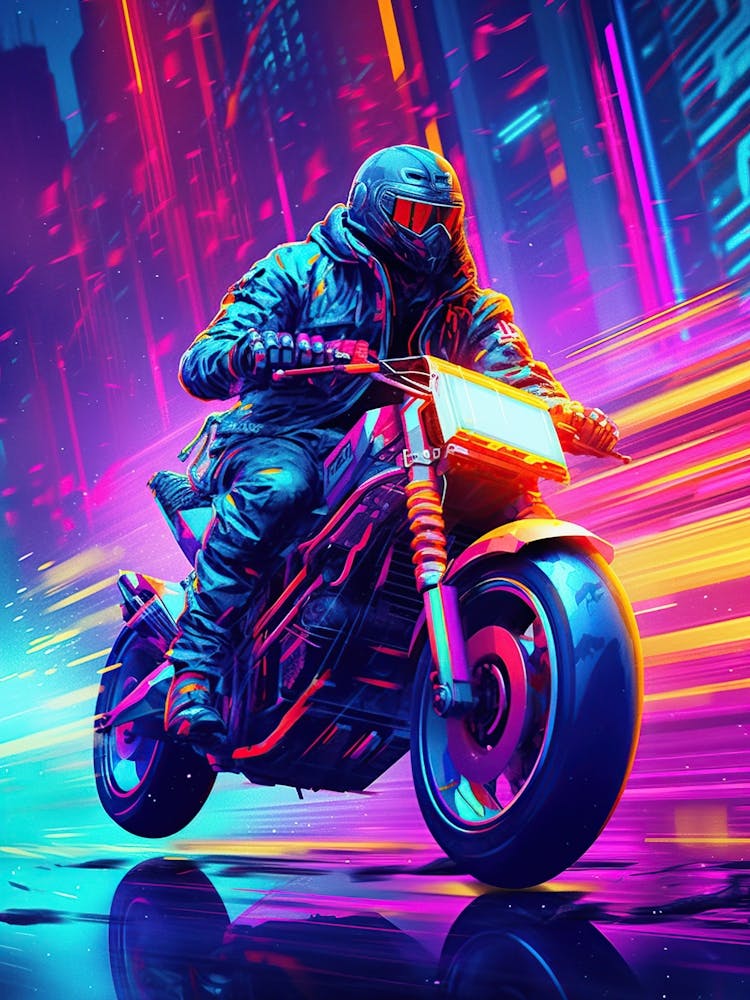 Neon Biker 1
