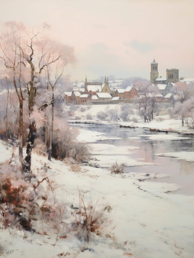 Dreamy Winter Painting Richmond England 3