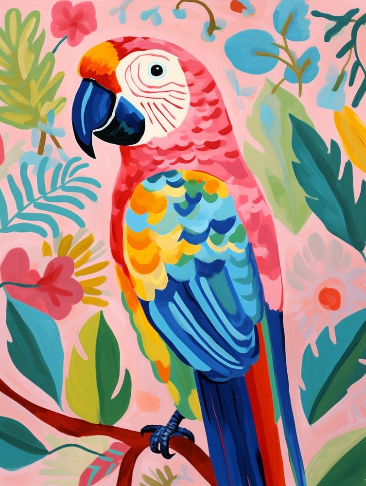 Pink Scandi Macaw 3