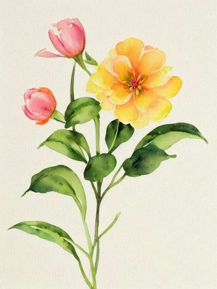 Laurel 1 Vintage Flowers Flower