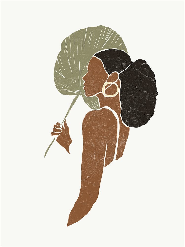 Boho Palmetto Fan Leaf I