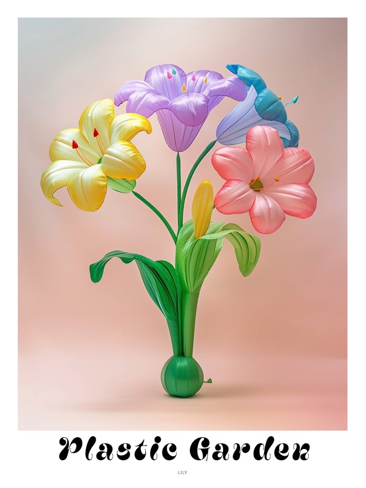 Dreamy Inflatable Flowers Poster Lily 3